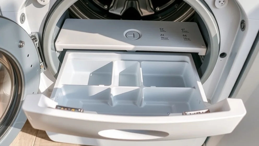 Vart häller man tvättmedel i tvättmaskinen